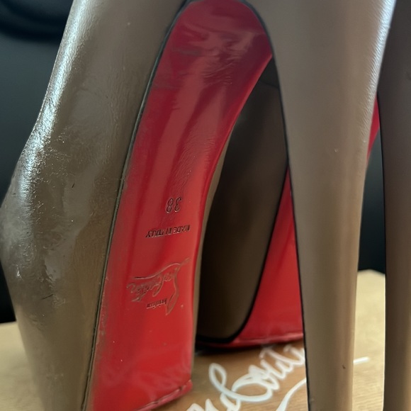 Christian Louboutin size 8 size 38 eur Highness 160 Kid/patent toe pre own w/box - Picture 4 of 9